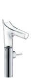Hansgrohe AXOR Starck V Single lever washbasin mixer 220 with glass spout for washbowls with waste set