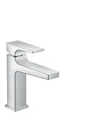 hansgrohe Metropol single-lever basin mixer 110, with lever handle, push-open pop-up waste, projection 135mm