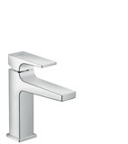 Hansgrohe Metropol single-lever basin mixer 110, CoolStart, with lever handle, push-open waste, 135mm projecti...