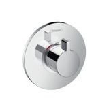 Hansgrohe Shower Tablet Ecostat S Thermostat HighFlow, flush-mounted, chrome