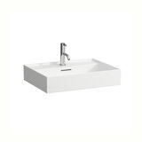 Laufen Kartell washbasin undermount, 1 tap hole, with overflow, 600x460mm, H810333