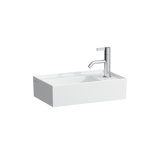 Laufen Kartell hand wash basin, tap ledge right, undermount, 1 tap hole, without overflow, 460x280mm, H815334