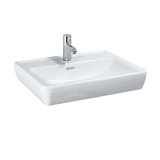 Laufen PRO A washbasin, 1 tap hole, with overflow, 600x480mm, H818952