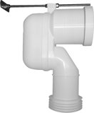 Duravit Vario connecting bend for vertical outlet from 200 to 240mm