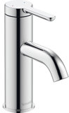 Duravit C.1 single lever basin mixer S, without pop-up waste, projection 91mm, chrome, C110100020