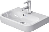 Duravit furniture hand washbasin 50cm Happy D.2 with overflow, with tap hole bench, 1 tap hole