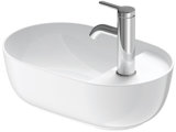 Duravit Luv countertop sink 42x27cm, without overflow, with tap hole bench, 1 tap hole, ground, 038142