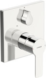 Hansa Hansaligna bath and shower mixer, ready-mounted set, with safety device, concealed, square rosette, 8385...