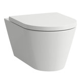 LAUFEN Kartell wall-mounted toilet, low flush, with Silent Flush rimless, 545x370x355mm, H821331