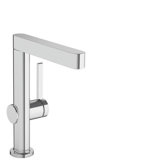 hansgrohe Finoris single-lever basin mixer 230 with swivel spout and push-open waste, 178 mm projection, 76060...