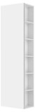 Keuco X-Line Tall cabinet 33132, door hinge left, side shelf, 480 x 1750 x 300mm