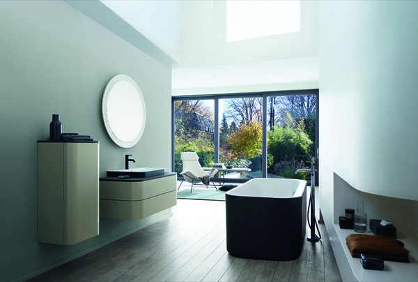 Duravit Happy D.2 Plus Countertop sink, 236060, without tap hole, 600x460 mm, ground, with overflow, with tap hole bench