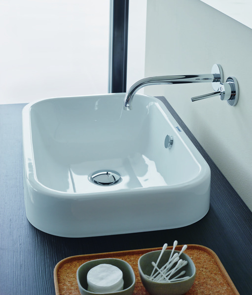 Duravit Top basin Happy D.2 40cm with overflow, without tap hole bench