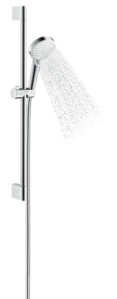 Hansgrohe Crometta shower set Vario EcoSmart with shower bar 65 cm, 26534400, white/ chrome