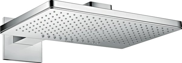 Support De Douche Extra Plat Hansgrohe AXOR ShowerSolutions - Chrome, Filetage ½", Angle Métal - Compatible Avec Flexibles Hansgrohe