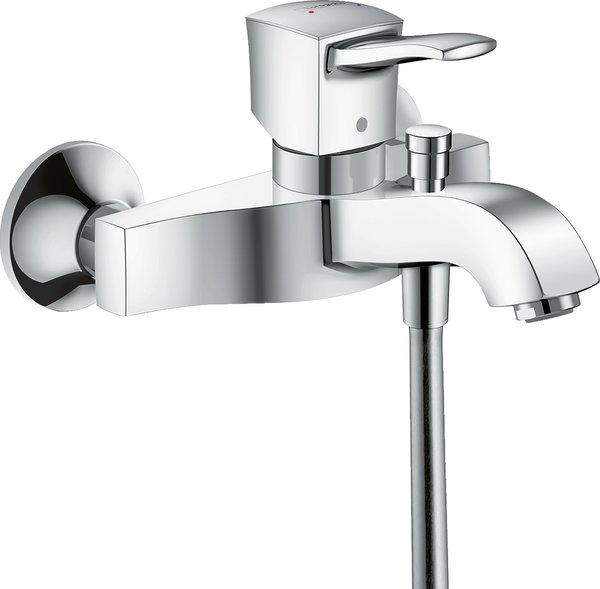 Hansgrohe Metropol Classic single lever bath mixer surface mounted, lever handle, projection 123- 128mm 31340000