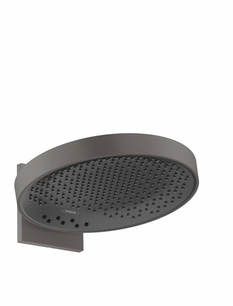 Hand-sized Rainfinity overhead shower 360 3jet with wall connection
