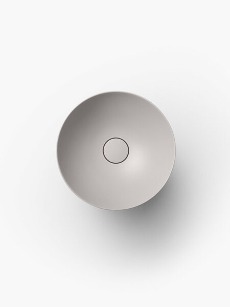 Alape Waschbecken Silk Matt Rund 30cm - Stahl Emaille Ohne Hahnloch