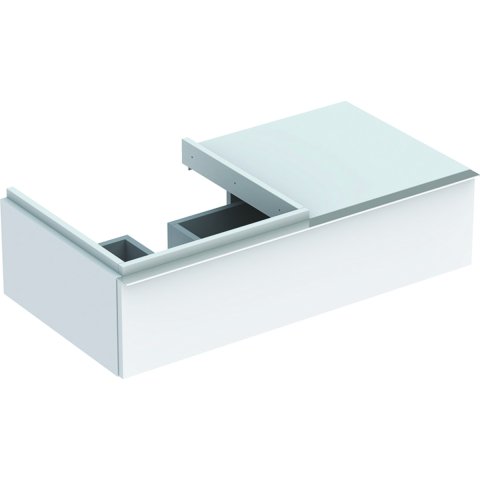 Geberit iCon vanity unit 890x240x477 mm, with one drawer and shelf on the right side