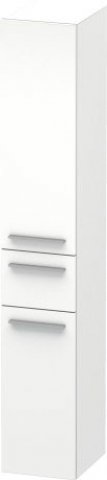 Duravit X-Large Tall cabinet 1128, 2 wooden doors, 1 central drawer, right-hinged, 300mm