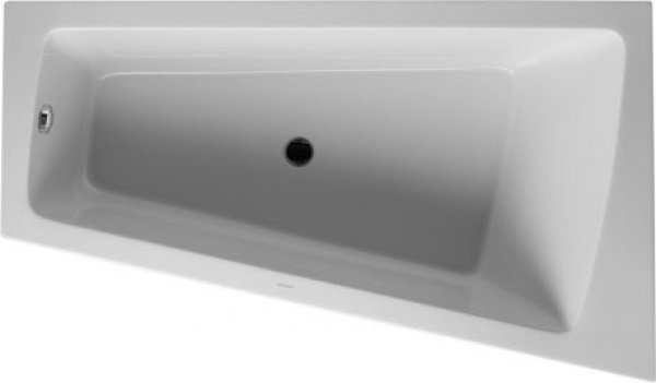 Duravit bathtub Paiova 170x100cm corner right, 700265, with moulded acrylic cladding and frame, white