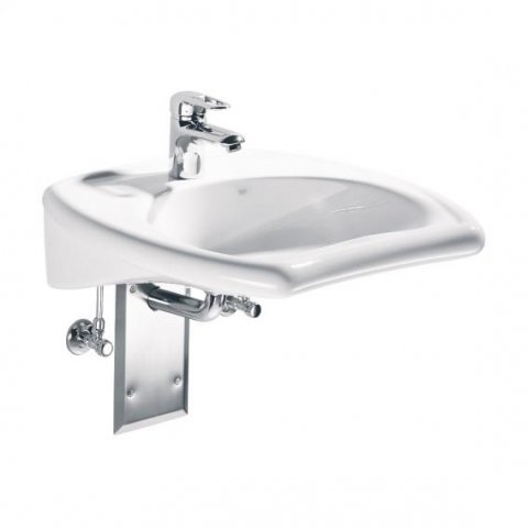 Keramag Vitalis washbasin, accessible by wheelchair 65cm, with overflow