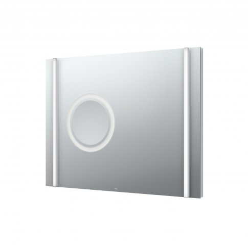Emco light mirror select, LED light mirror select, 800 x 610 mm with integrated LED shaving and cosmetic mirror