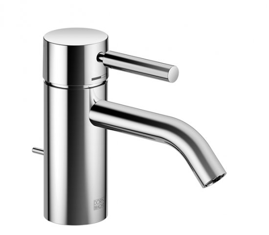 Dornbracht Meta single-lever basin mixer with pop-up waste, 125 mm projection