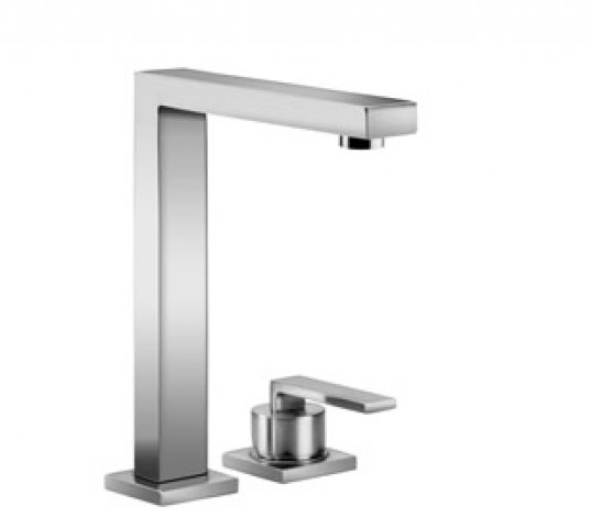 Dornbracht Lot BAR TAP, two-hole mixer with individual rosettes, rotatable 360 degrees, projection 165 mm