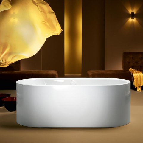 Kaldewei Meisterstück Centro Duo Oval, free-standing bathtub 1128, 180x80x47 cm, alpine white
