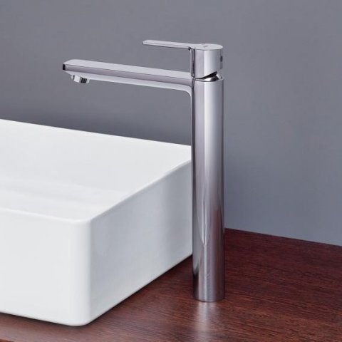 Grohe Linear single lever basin mixer, XL-size, for free-standing wash basins, without pop-up waste