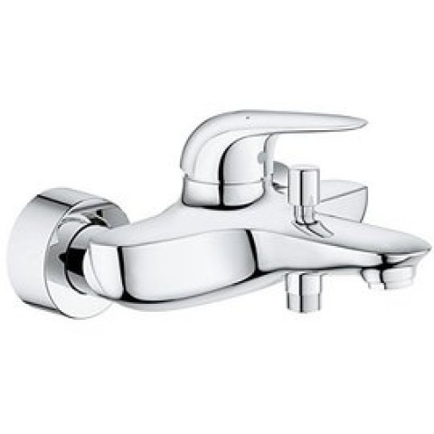 Grohe Eurostyle one-hand bath mixer, closed lever handle