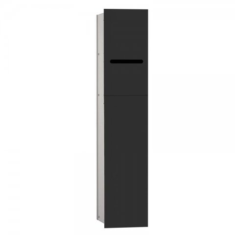 Emco asis module 2.0 WC module - flush-mounted model, paper holder, 1 door with slot, left-hinged door hinge