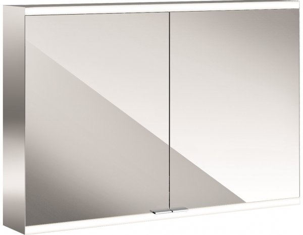 Emco prime 2 Illuminated mirror cabinet, 1000 mm, 2 doors, surface-mounted model, IP 20, with light package