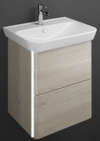 Burgbad Iveo Keramik-Waschtisch inkl. Waschtischunterschrank SFEY065