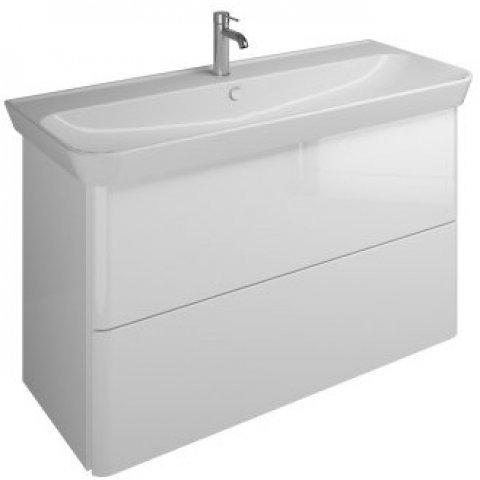 Burgbad Iveo ceramic washbasin incl. vanity unit SFEN120, width: 1200mm