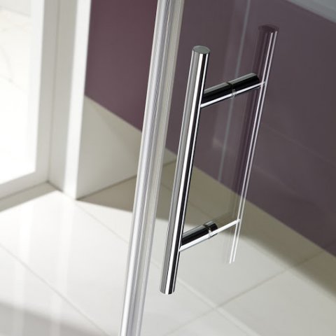 HSK Favorit Nova round shower with 2 swing doors, 4 parts, size: 90 x 90 x 195 cm, radius: 550 mm