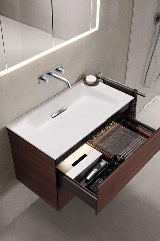 Geberit One Vanity unit, 744x750x465mm, 2 drawers, wall-mounted, 500381