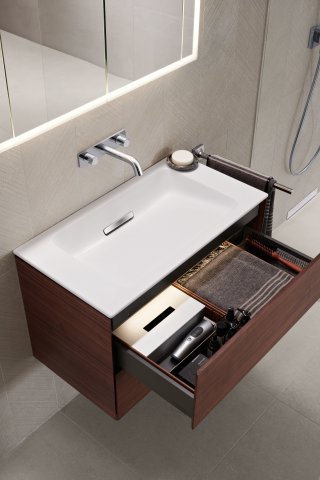 Geberit One Vanity unit, 894x465x396mm, 2 drawers, wall-mounted, 500385