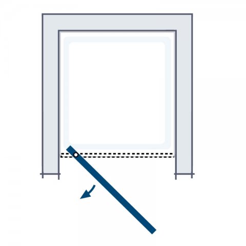 HSK Panel lateral Favorit para puerta corredera, plegable, plegable y  pivotante, tamaño: 90 x 185 cm