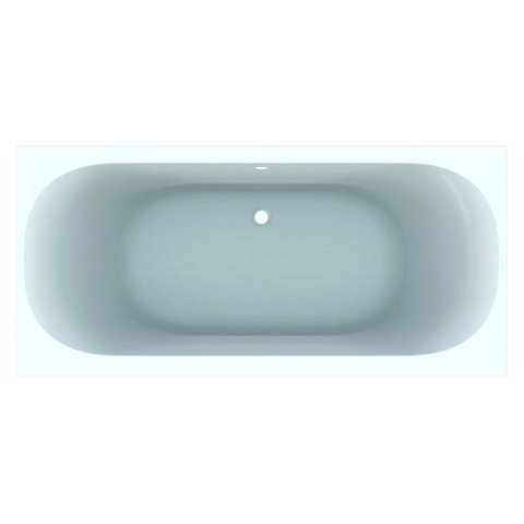 Geberit rectangular bathtub Soana, Duo, built-in bathtub, narrow rim, 180 x 80 cm, white