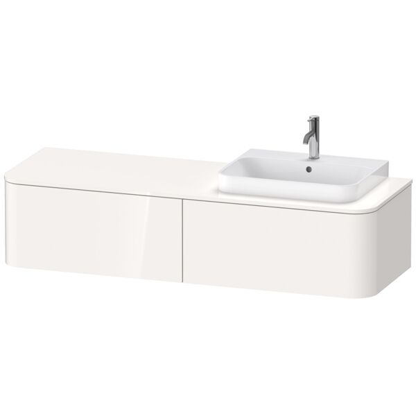Duravit Happy D.2 Plus Vanity unit for wall-mounted console, 1600x550 mm, 2 pull-outs, for top-mounted basin Position right