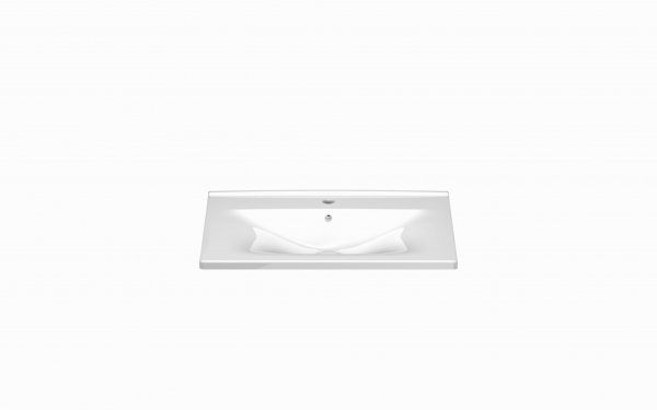 Burgbad Essento ceramic washbasin including vanity unit with 1 drawer and 1 pull-out, width 650 mm