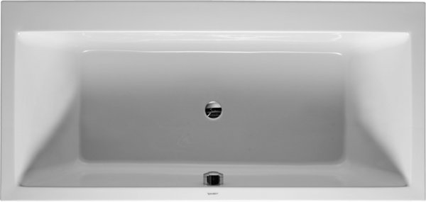Duravit bathtub Vero 190x90cm, two sloping backs, 700136, built-in version