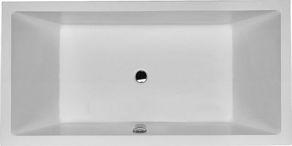 Duravit Starck rectangular bathtub 180x90cm, two back slopes, 700052, built-in version