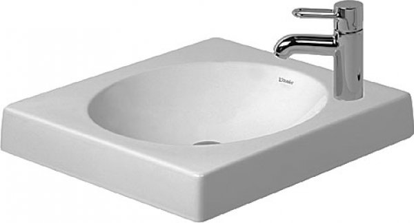 Duravit Architec 500mm overflow basin without overflow, tap hole right, sanded