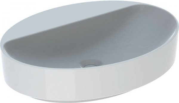Keramag VariForm Countertop washbasin oval, 600x450mm, with tap hole, without overflow