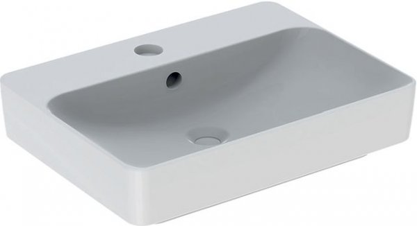 Keramag VariForm Countertop washbasin rectangular, 600x450mm, with tap hole, with overflow