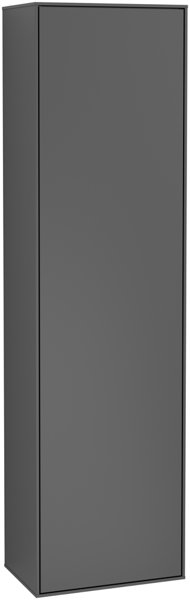 Villeroy und Boch Finion Tall cabinet G49000, 418x1516x270mm, hinge right, with LED lighting