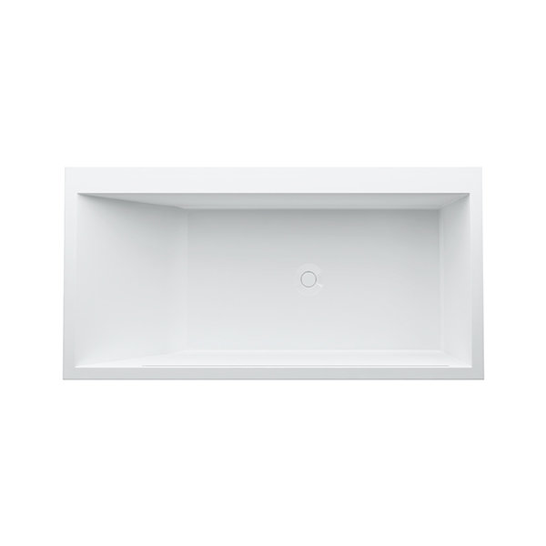 Laufen Mineralguß Badewanne Kartell Built-in version corner right 1700x860x590mm, LED illuminated overflow gap, white